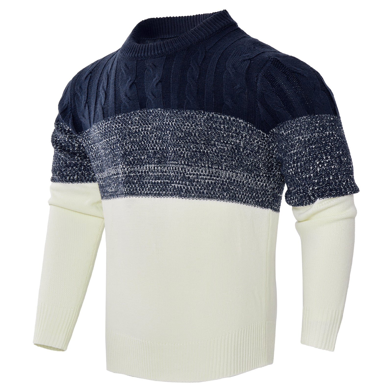 Men’s Knitted Sweater – Warm Pullover for Fall/Winter