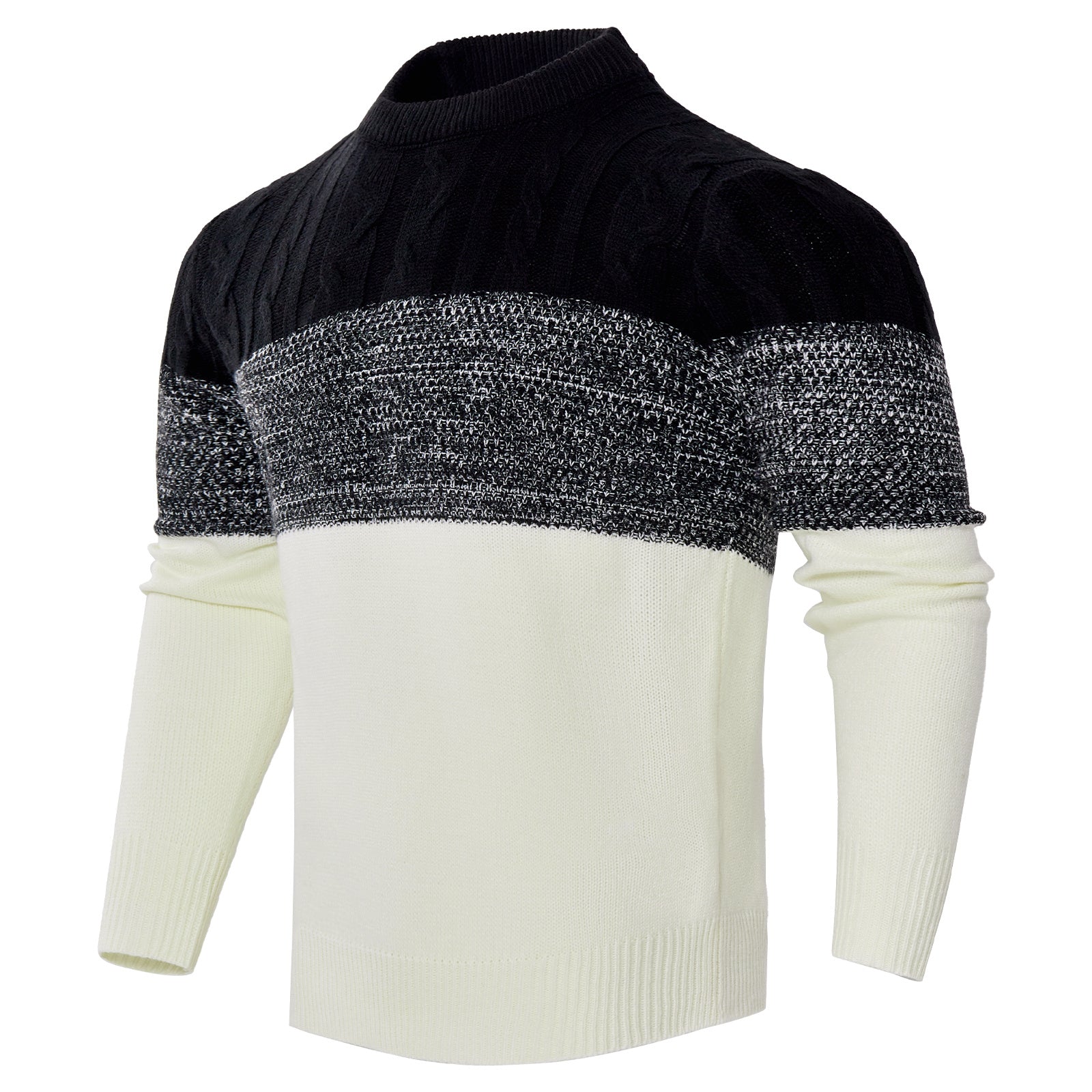 Men’s Knitted Sweater – Warm Pullover for Fall/Winter