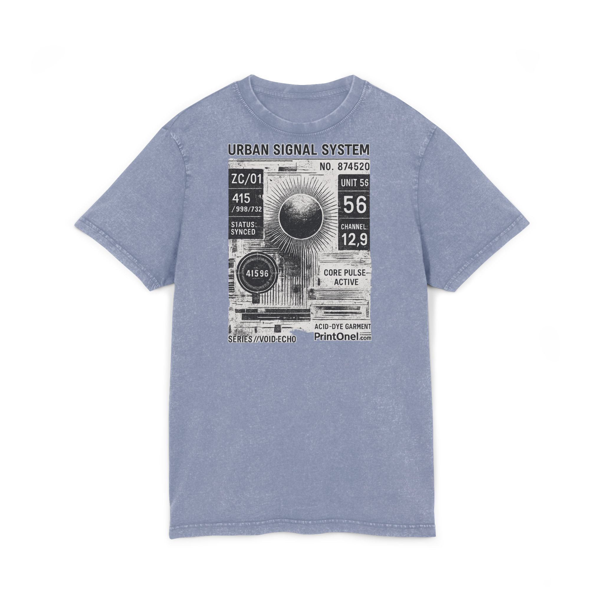 Acid Washed Tee back view – clean finish for everyday wear
