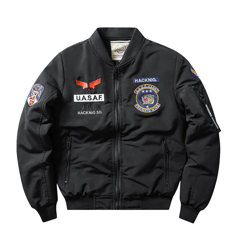 Harley Retro Men's Slim-Fit Coat shown folded with inner lining visible