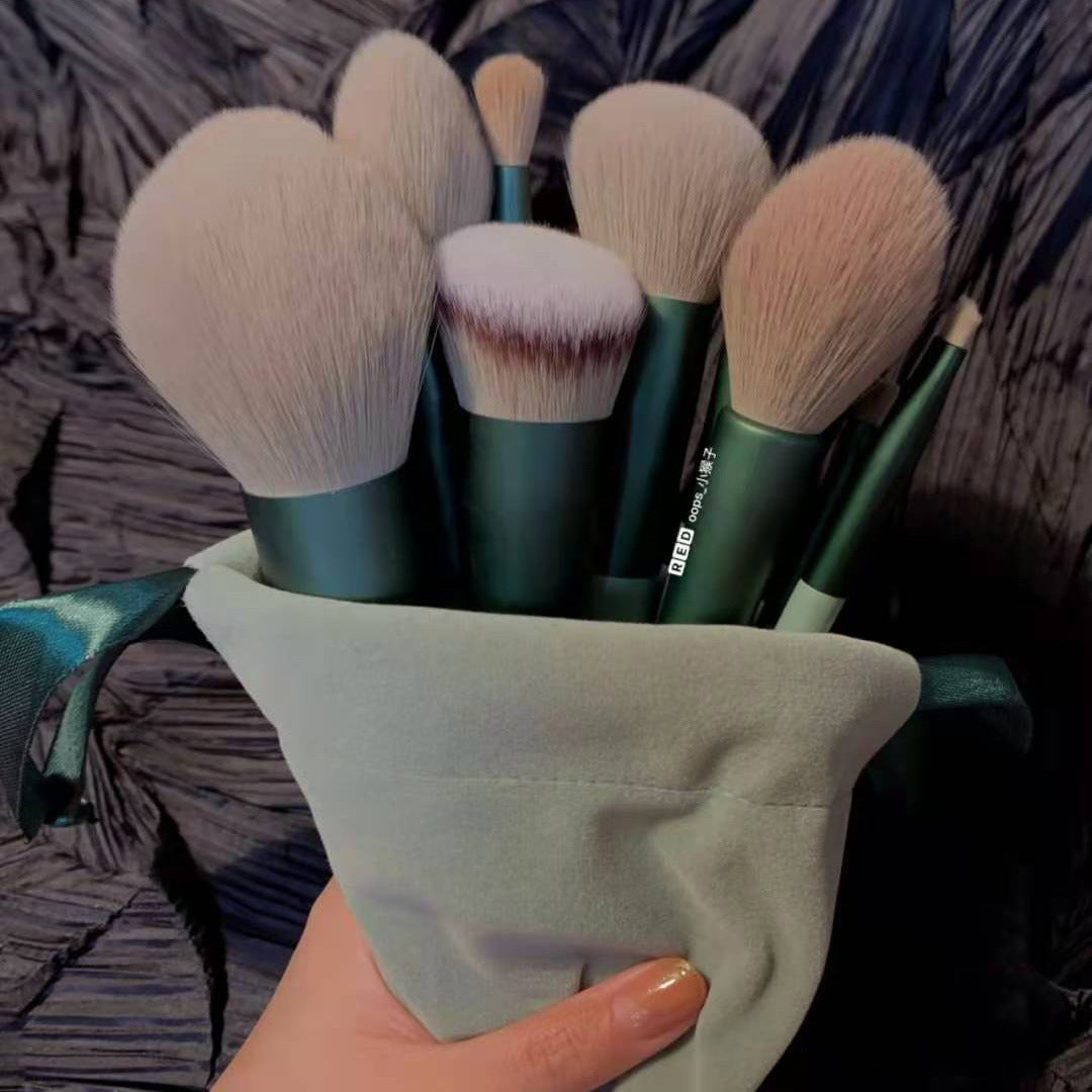 Chic & Practical Cosmetic Brushes in Pink, Green or Yellow