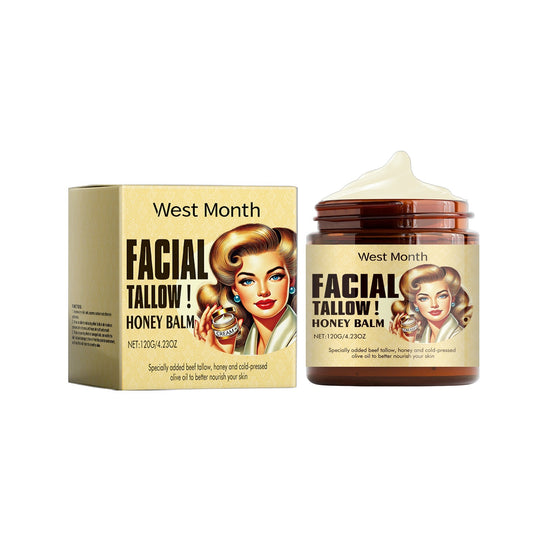 Facial Tallow Honey Balm – close-up glide on skin