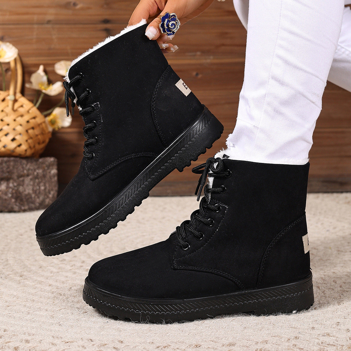 Fashionable Women's Waterproof Snow Boots – Deep Mouth Cut for Easy Entry