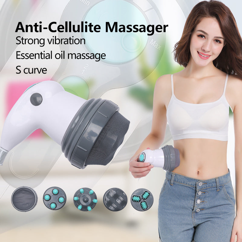 “Fat Pusher massager smoothing ’orange-peel’ skin on abdomen”