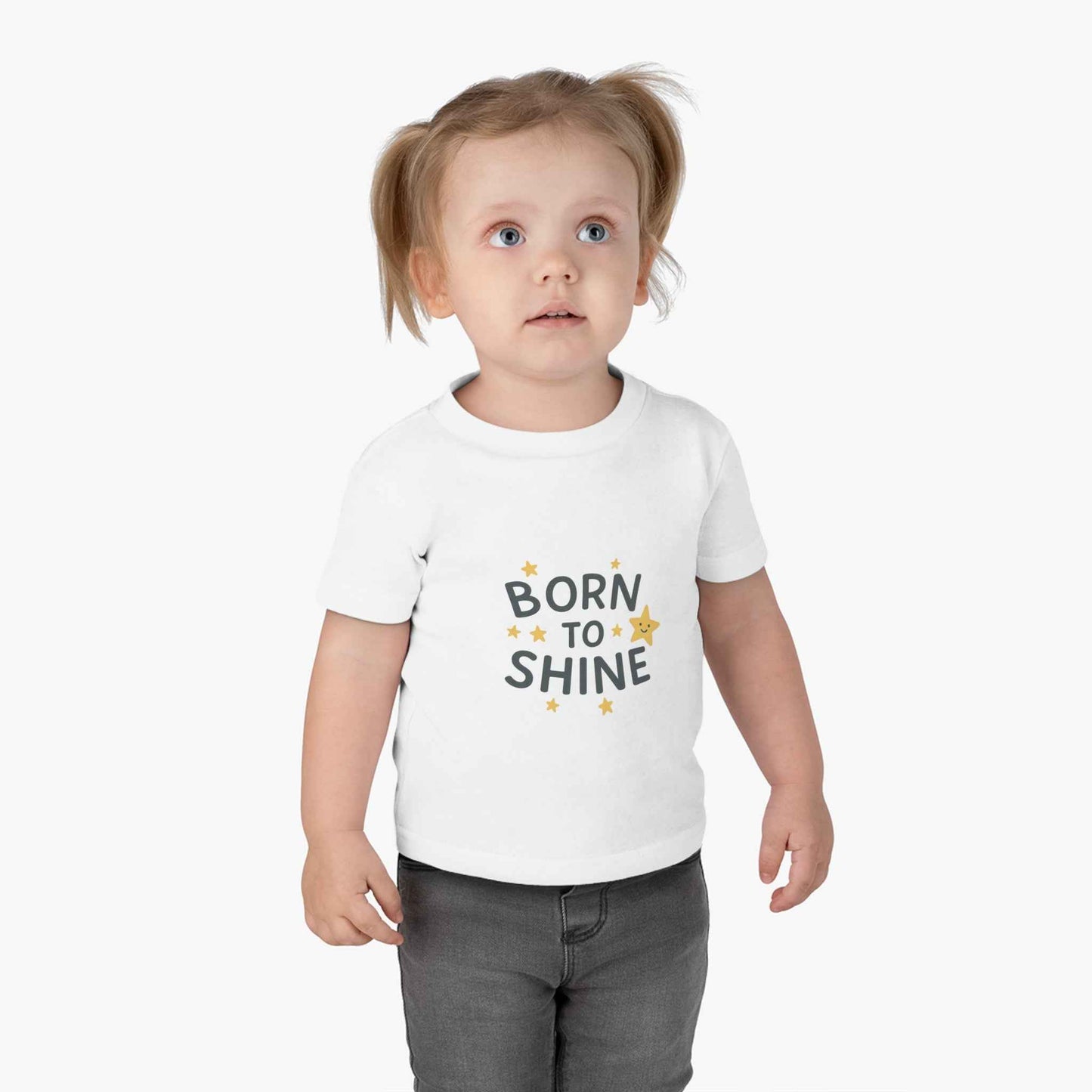 Born to Shine Infant Tee – Cute Unisex Baby T-Shirt Gift