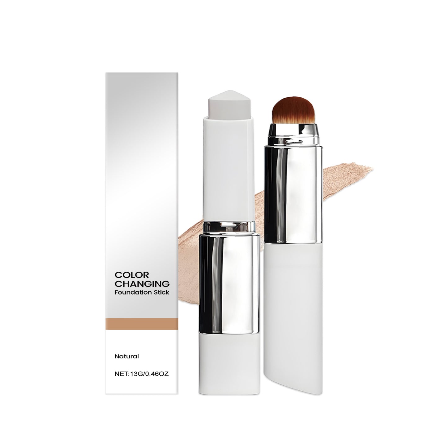 Foundation stick finish – natural look in daylight