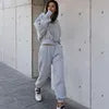 Women Crop Hoodie Set - Effortless Athleisure Grab Now