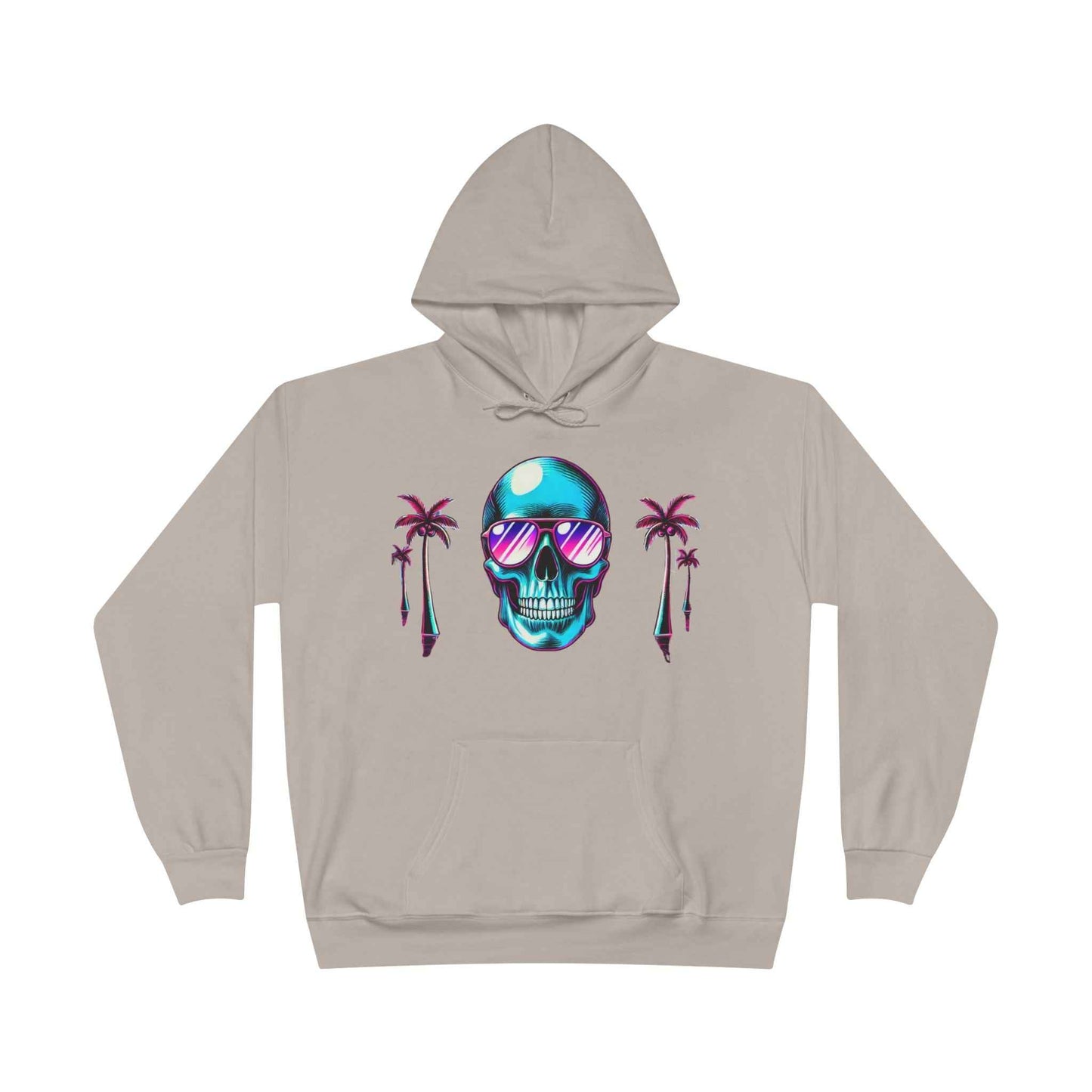 Tropical Skull Unisex Eco Hoodie - Bold & Sustainable Style
