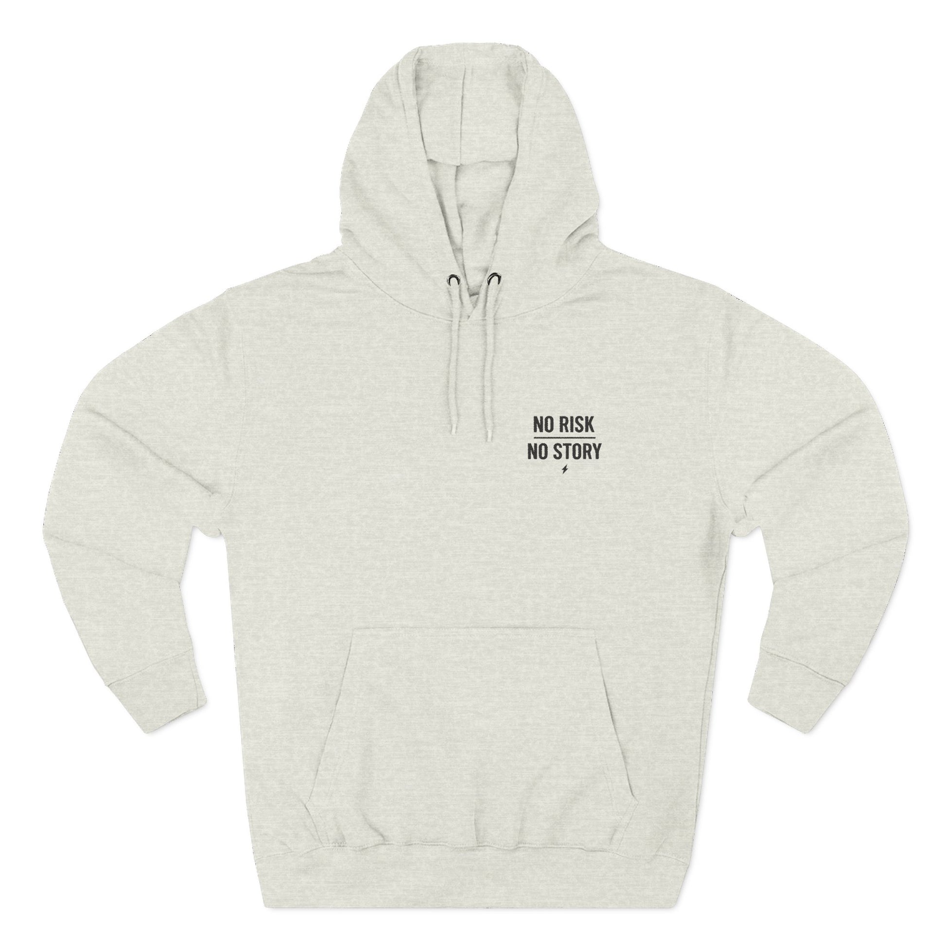 11. Three-Panel Fleece Hoodie displayed folded neatly, highlighting soft fleece interior and structured hood design