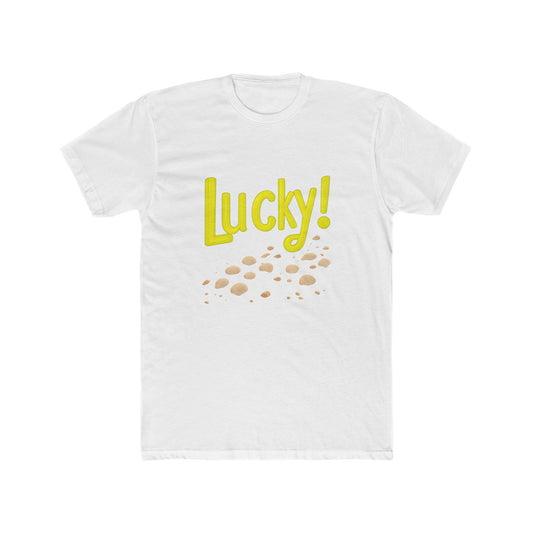 Lucky!" Crew Tee – ideal for birthdays or casual meetups