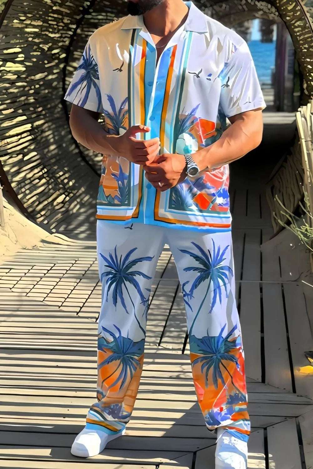 Comfortable men's plus size outfit for daily wear