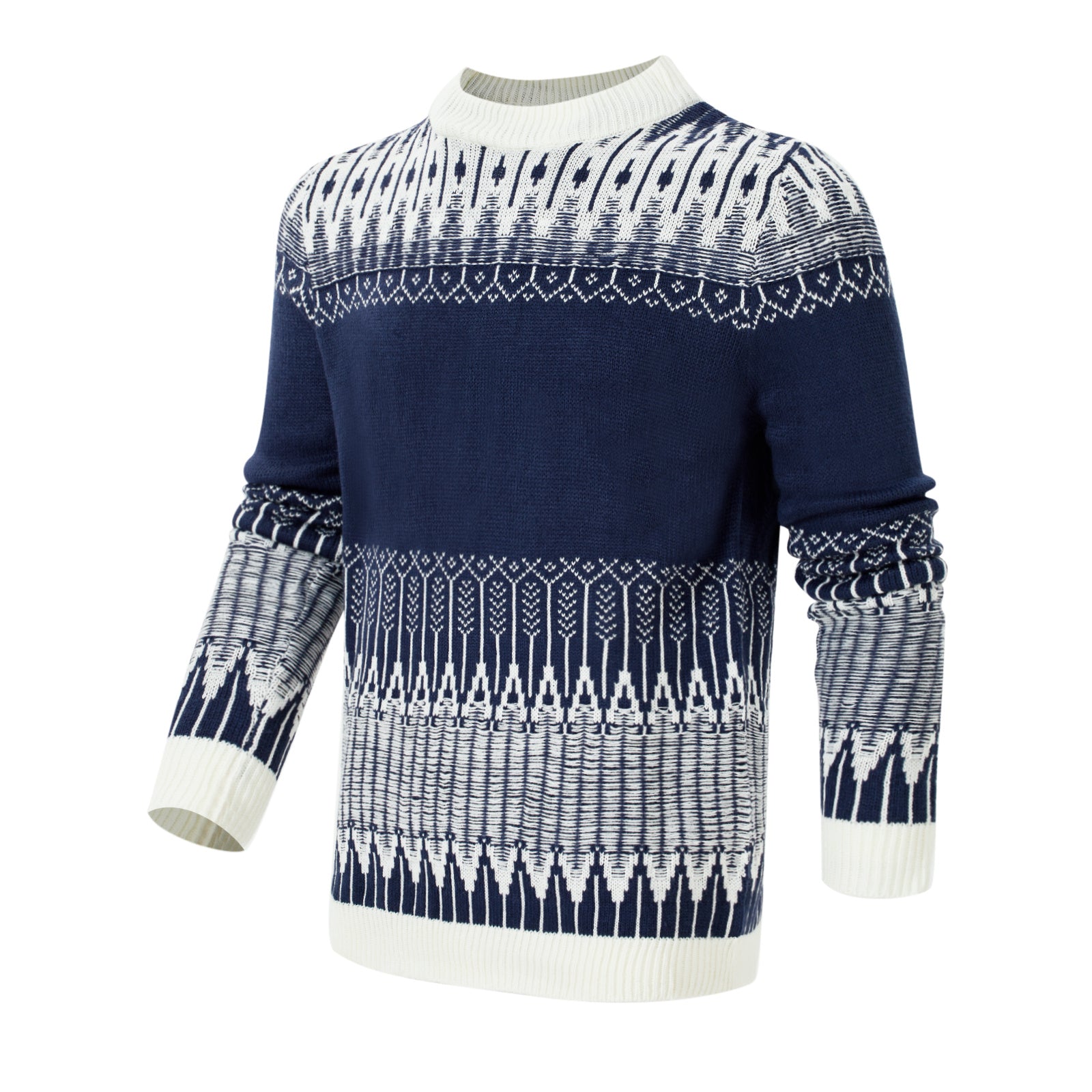Men’s Knitted Sweater – Lifestyle shot outdoors in fall