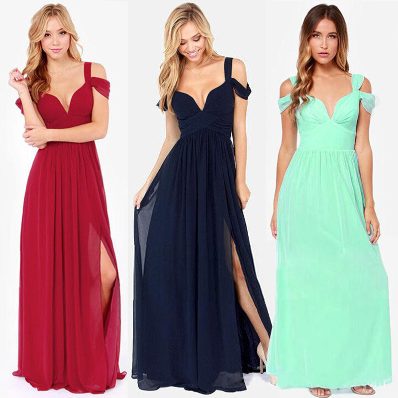 Office-to-Evening Greek Style Pleated Dress Side