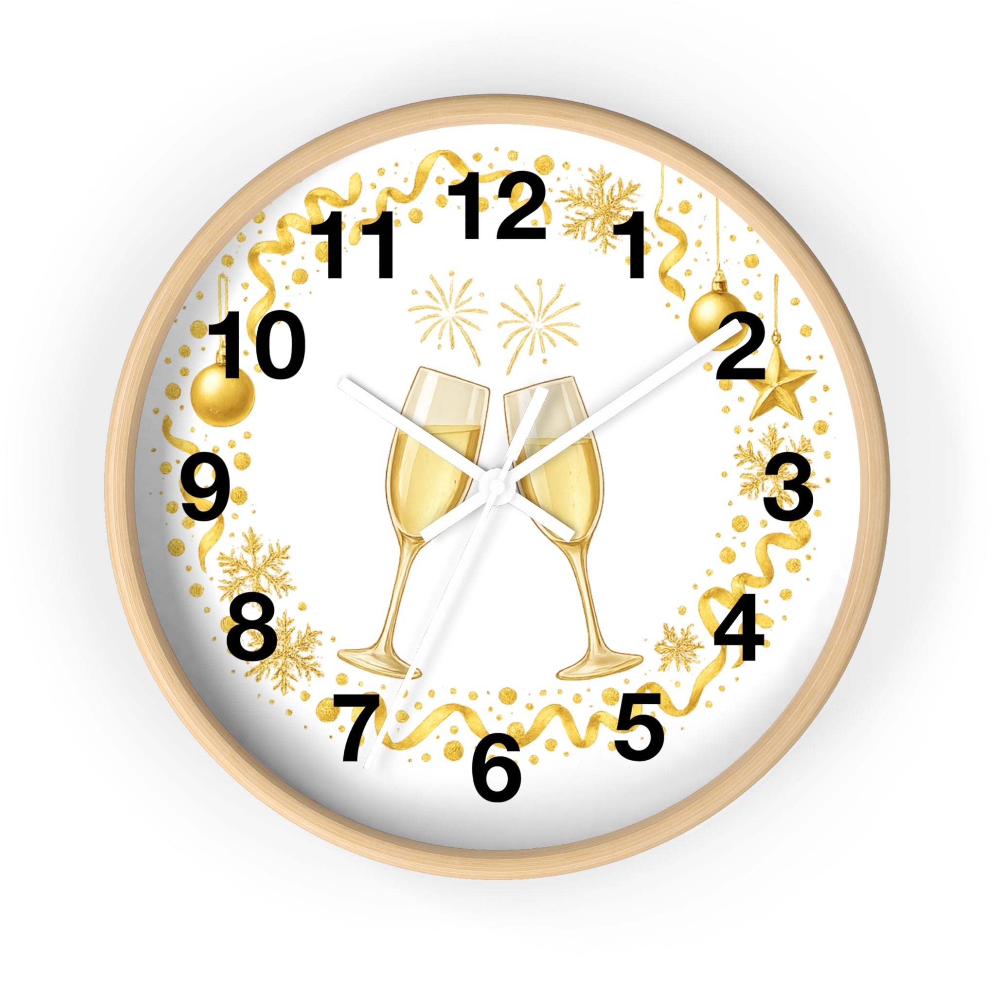 Party Table Setup – Festive Wall Clock for New Year’s Cheers