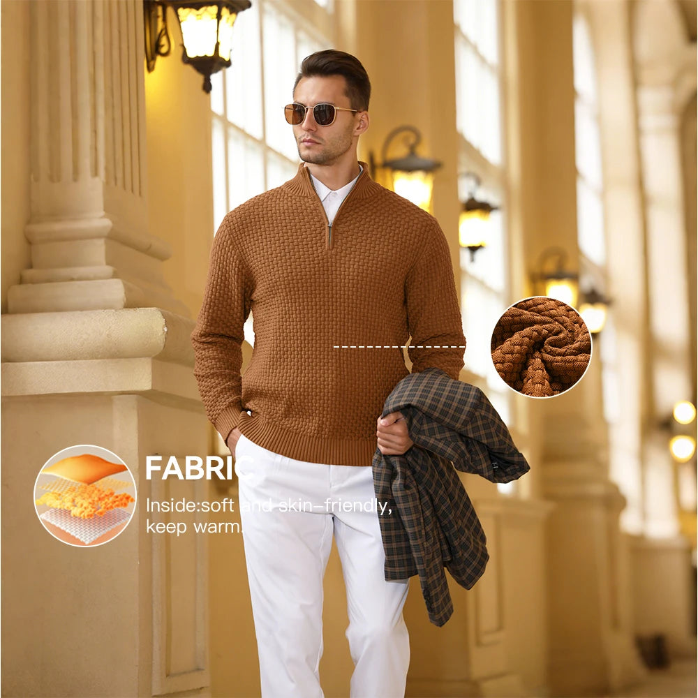 Premium Quality Men’s Quarter Zip Jumper