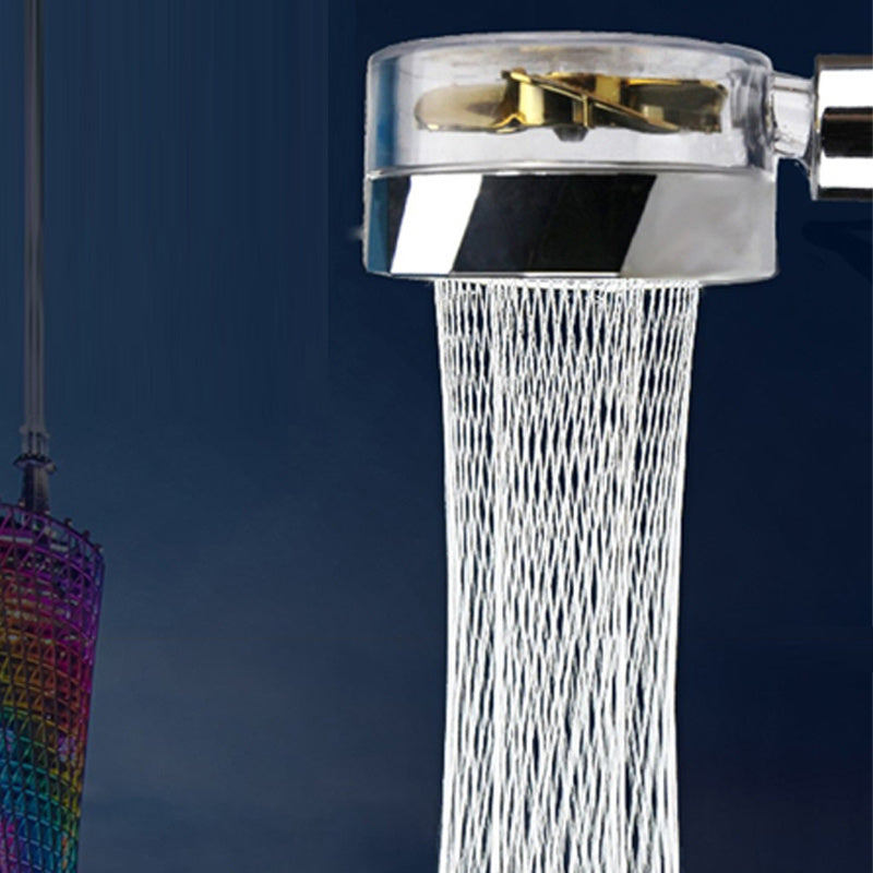 Propeller Driven Shower Head – Water-Saving Stream Patterns