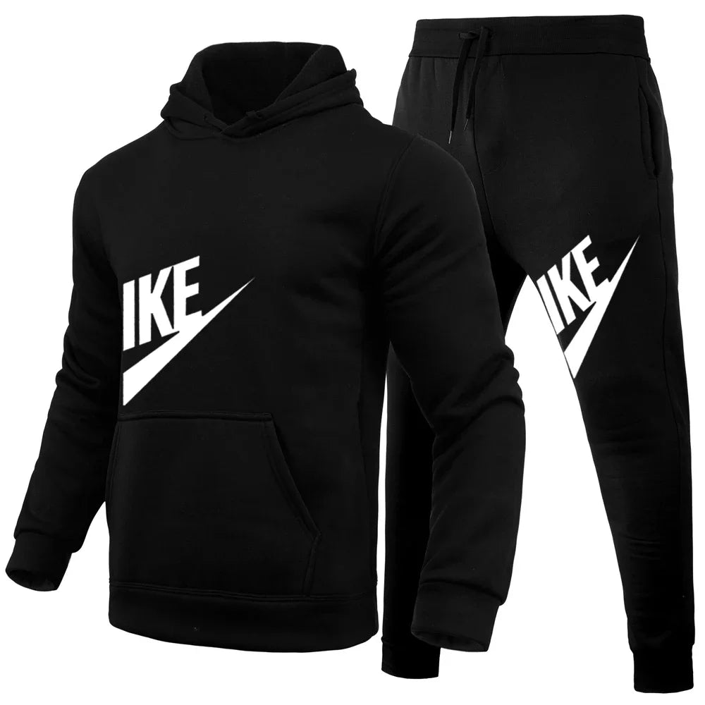Men's Tracksuit Set – Cotton Blend Hoodie + Pants