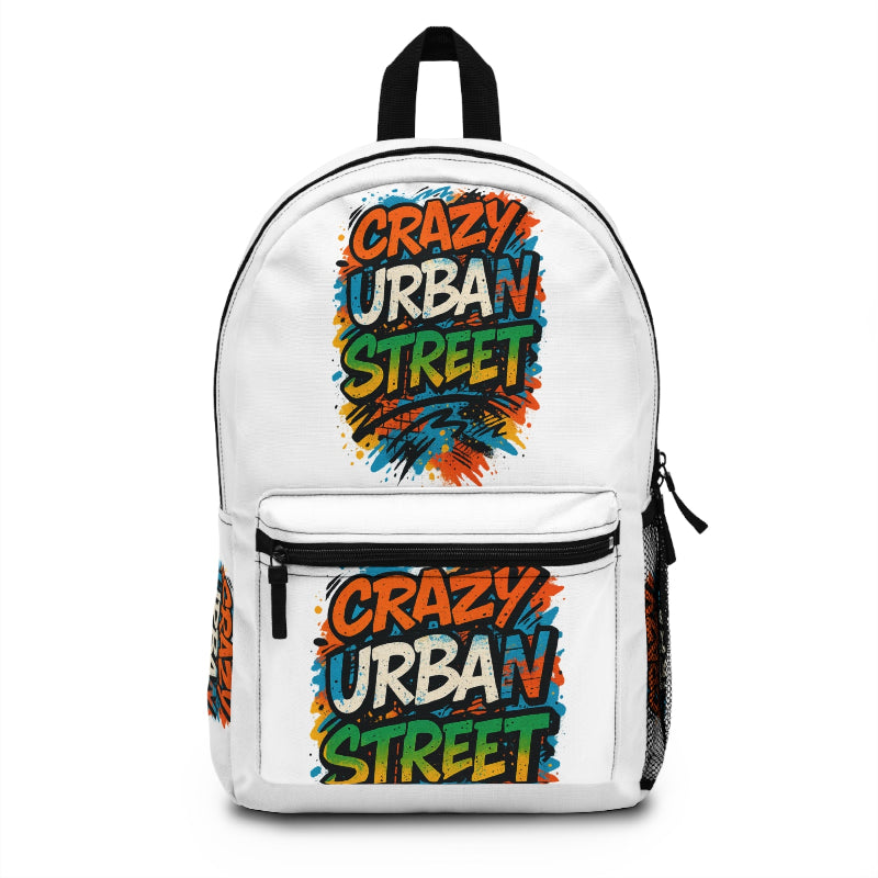 Side profile of padded urban backpack for teens and students