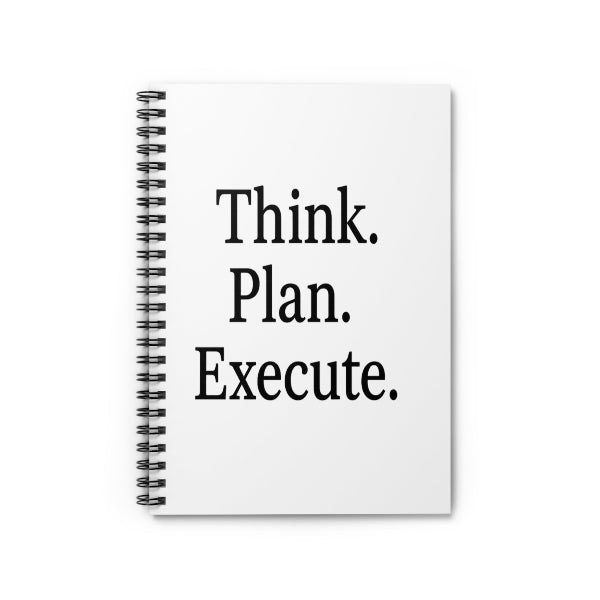 Stylish spiral notebook for daily notes and planning