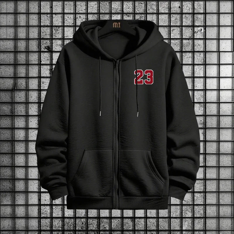 Standout Number 23 Men's Tracksuit: Polyester Blend for All-Day Mobility and Style