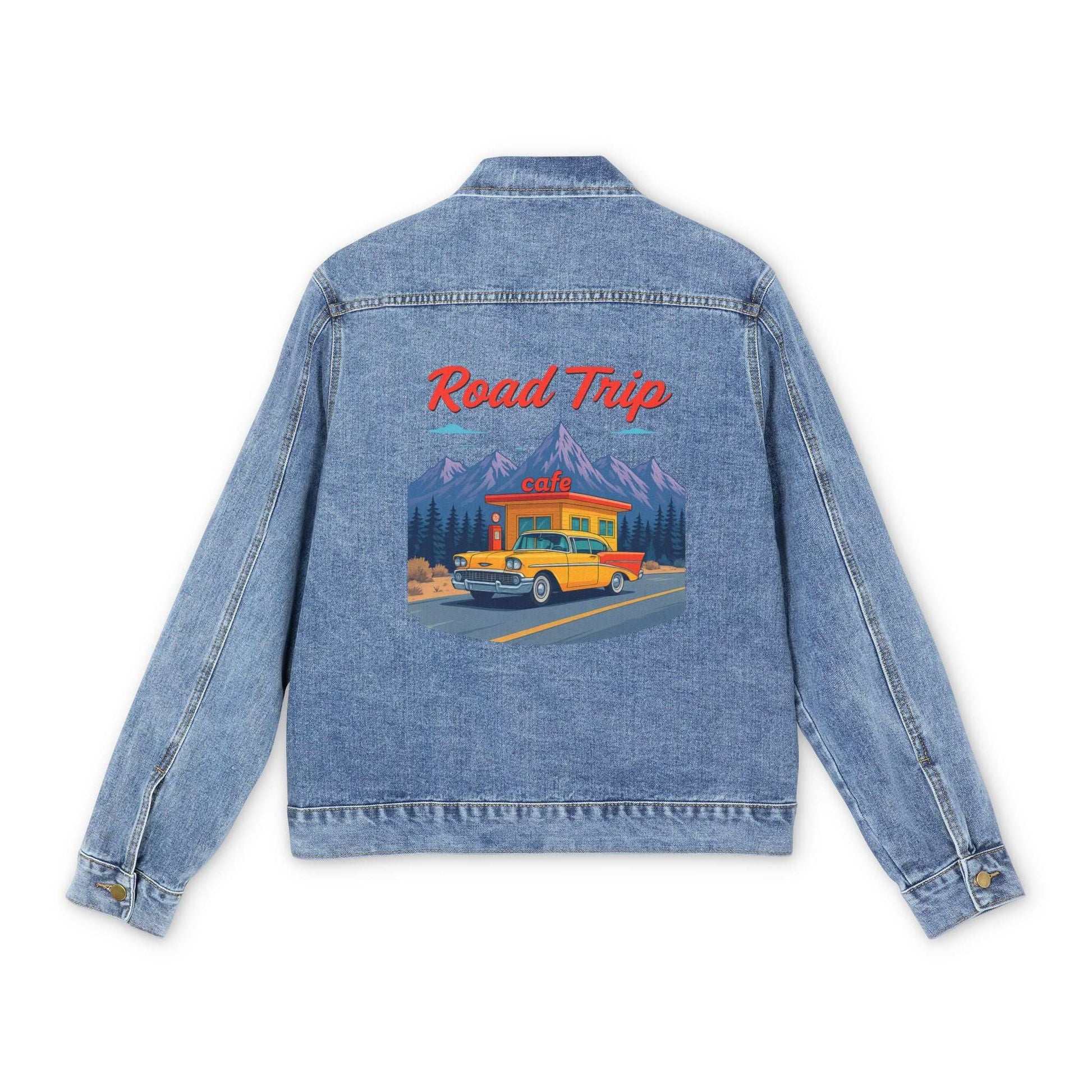Premium cotton-blend denim jacket for men, perfect for all seasons.