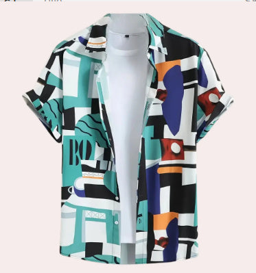 Trendy men's camo shirt ideal for streetwear or casual days