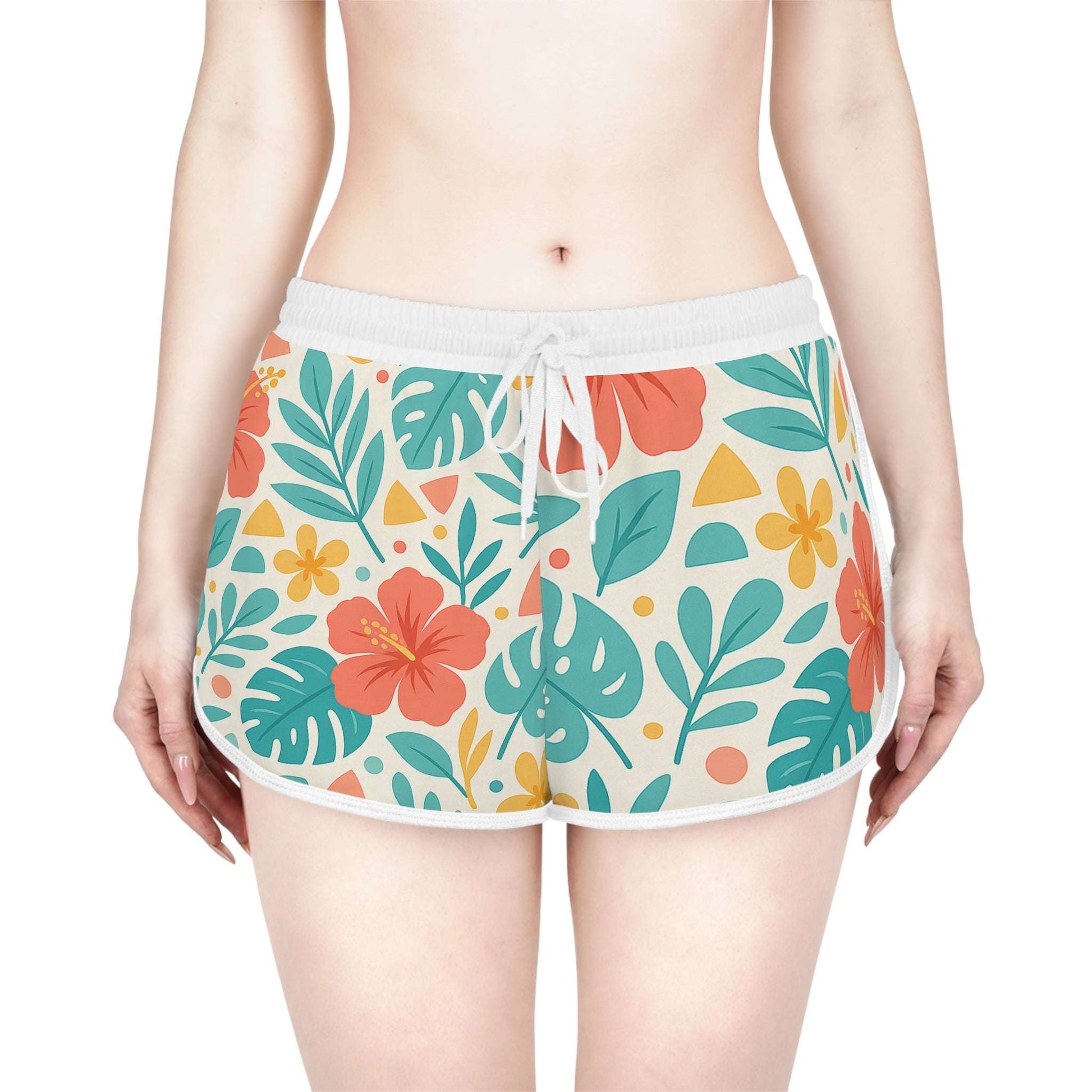 Lightweight pajama shorts styled with summer tank top and sandals