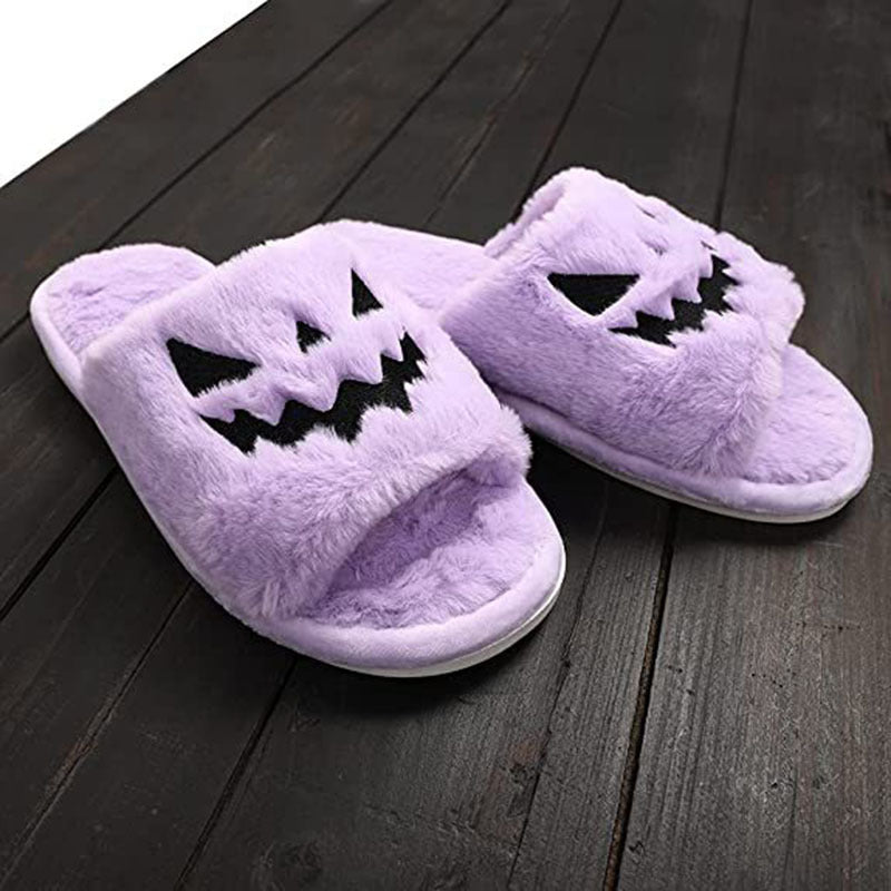 Warm Halloween Slippers Women – Seasonal Home Shoes in Fun Colors