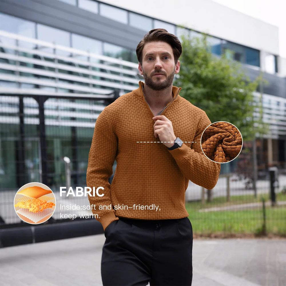 Warm Yet Light Men’s Sweater – Business Casual