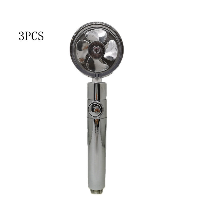 Propeller Driven Shower Head – Turbo Pressure, Save