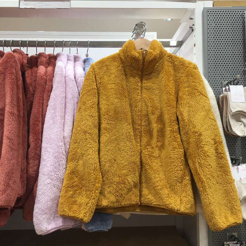 Women's Warm Coral Fleece Jacket – Soft, Cozy, Stylish - www.PrintOne1.com