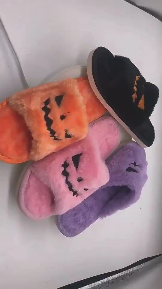 Halloween Slippers Women – Soft House Shoes for Festive Comfort