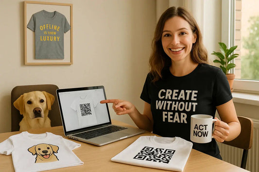 Custom t-shirt with a personal cause message, printed in high resolution.