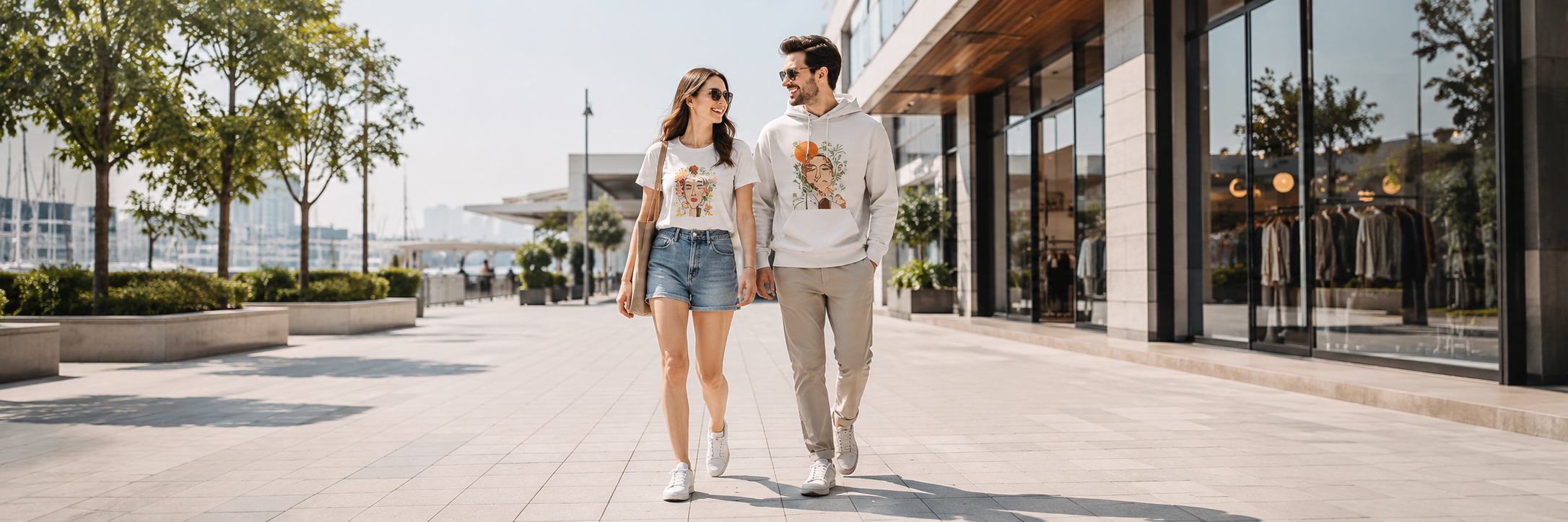 Custom fashion outfit with graphic tee styled for everyday personal style