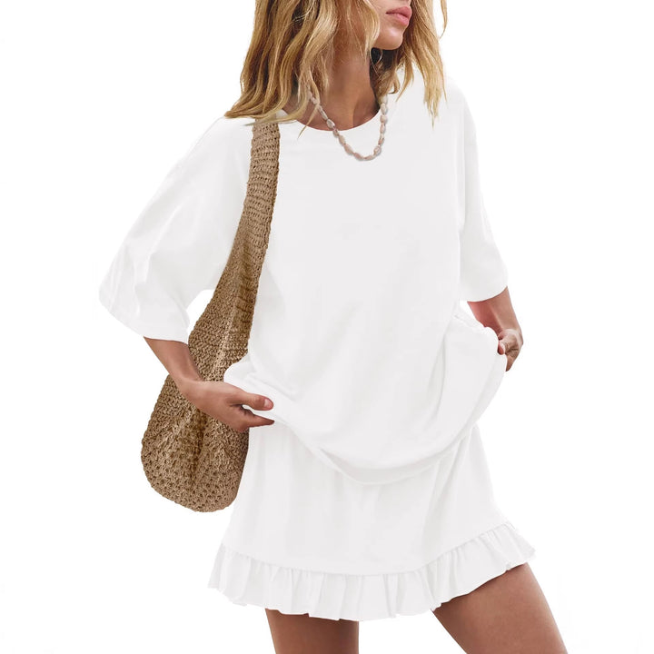 Versatile casual skirt set for women designed for travel and daily activities outfit