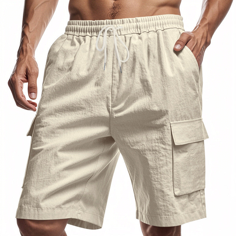 Men’s Linen Drawstring Shorts – Casual Summer Comfort