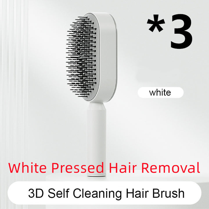 Self Cleaning Hair Brush – Detangle &amp; Shine