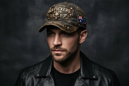 Retro Street Cap top angle showing dome crown and texture
