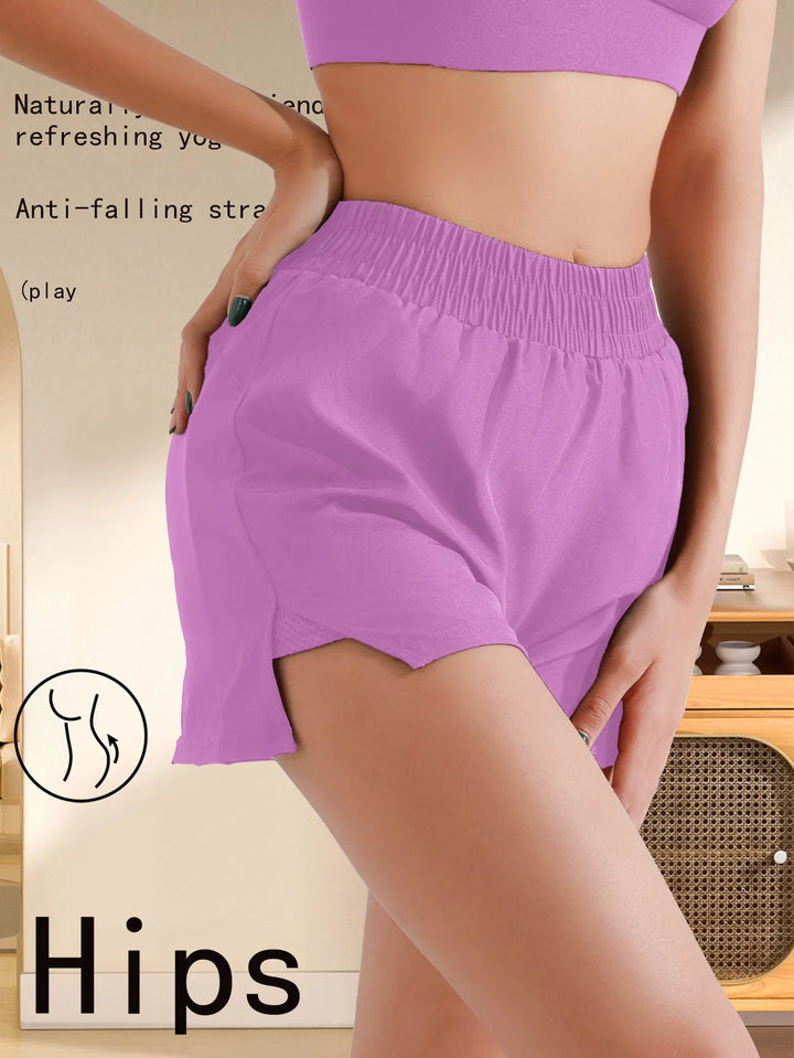 2-in-1 mesh workout shorts lightweight summer training look