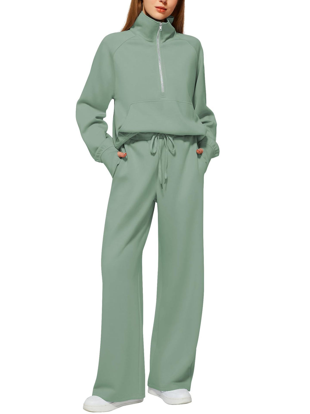 Women’s Half Zip Tracksuit Set for Effortless Comfort