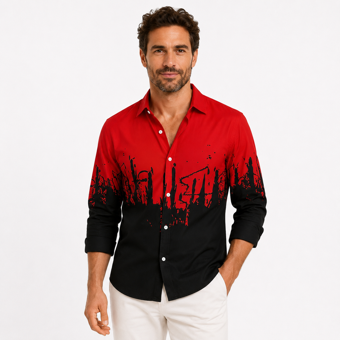 Men’s vacation shirt with vintage car design and lightweight everyday feel