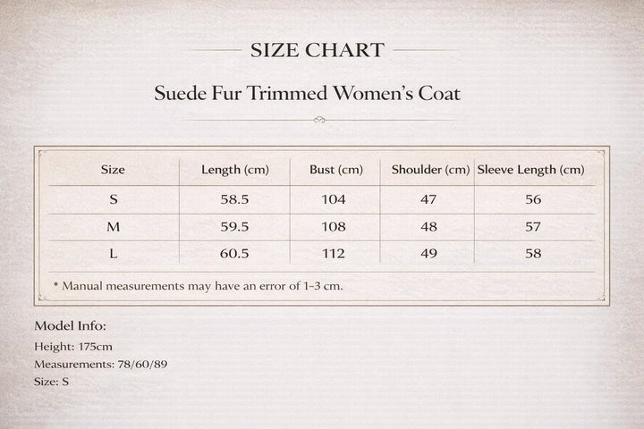 short suede jacket women premium fur trim cuffs close detail