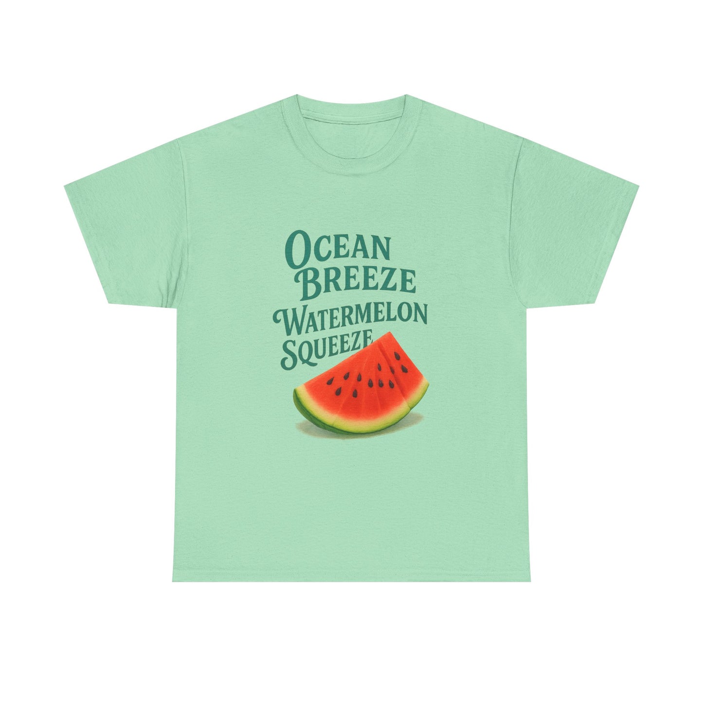 100% Cotton Tee with Juicy Watermelon Print

