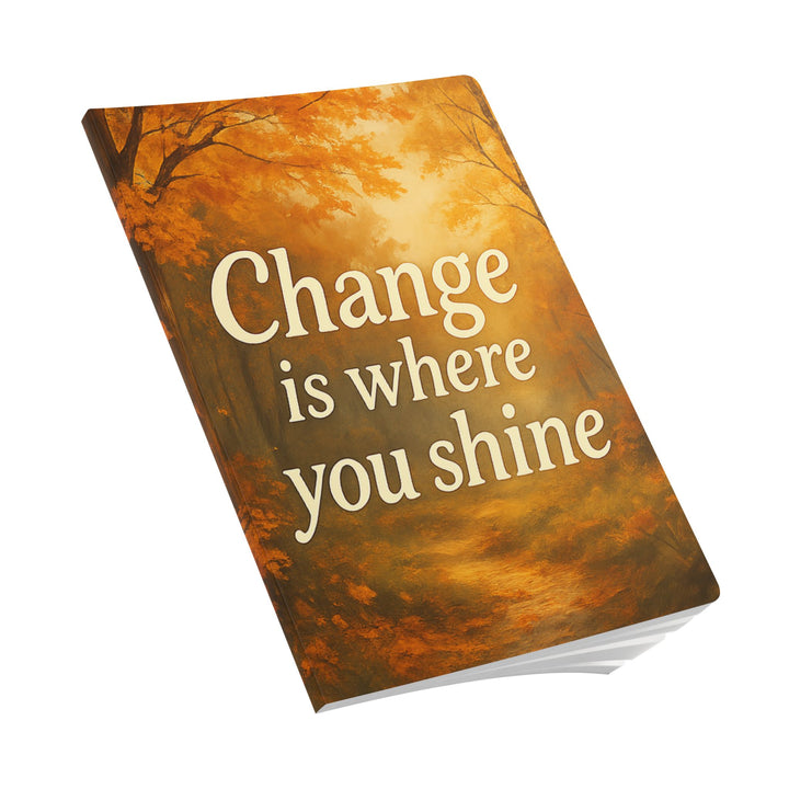 Inspirational writing journal with ruled pages, soft satin cover and a choice of 100 or 200 pages for organized daily use.