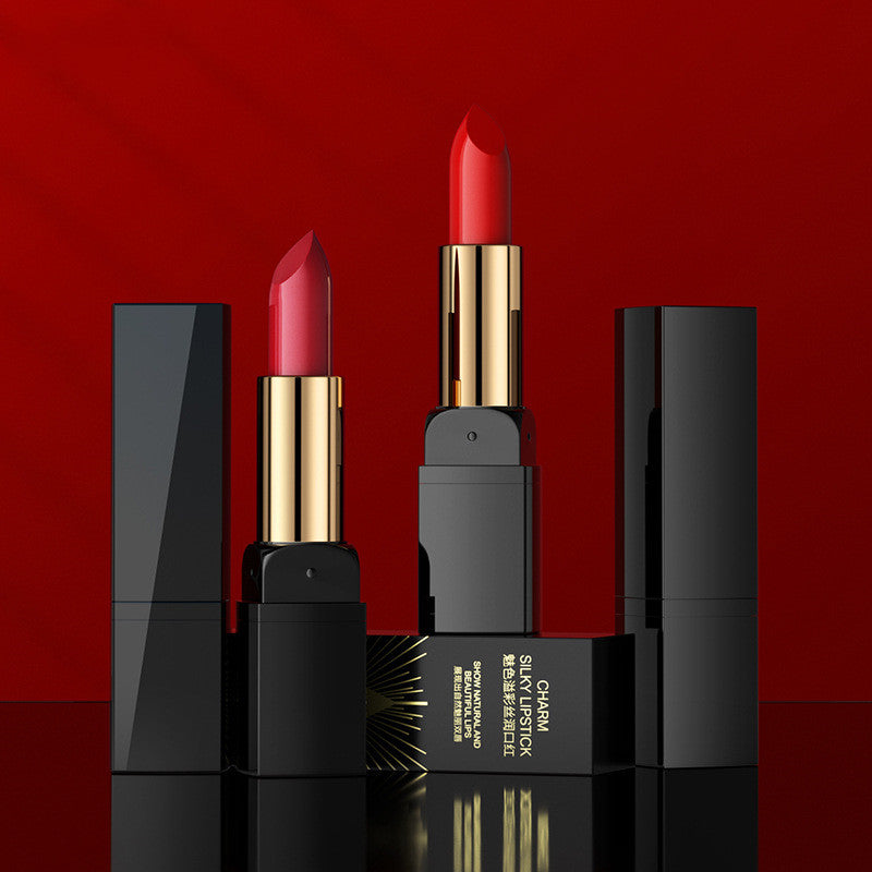 Lipstick product image showing the tube and confirmed lip color format, displayed clearly for easier comparison for shoppers.