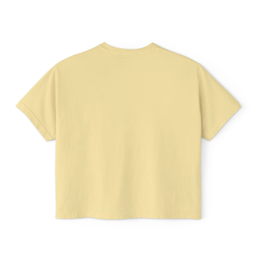 Butterfly Floral Women’s Boxy Tee – Vintage Style