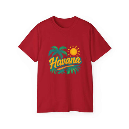 Sunset Escape: Havana Tropical Vibe Tee  Unisex Summer Shirt