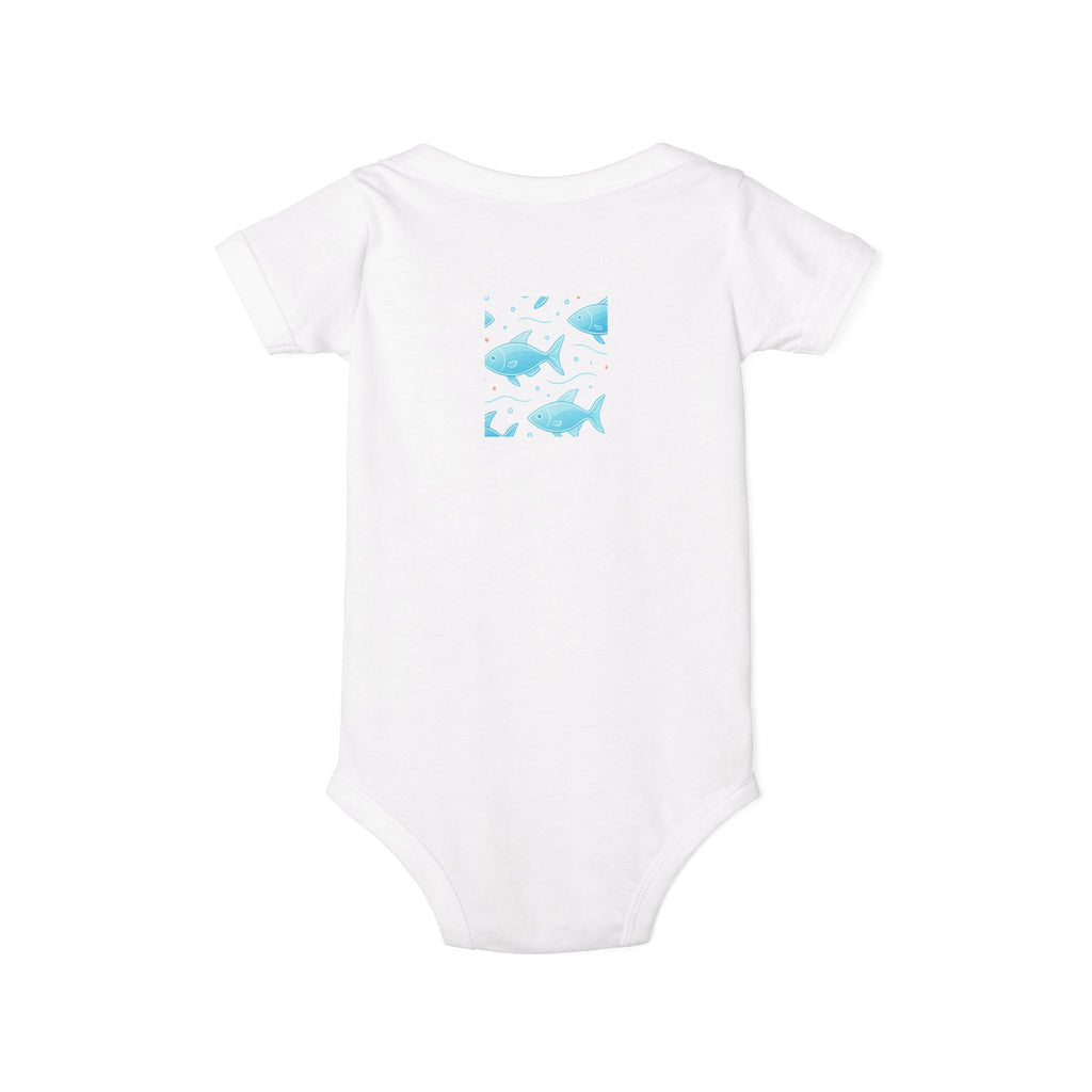 Baby Bodysuit – Ocean Style, Soft Airlume Cotton