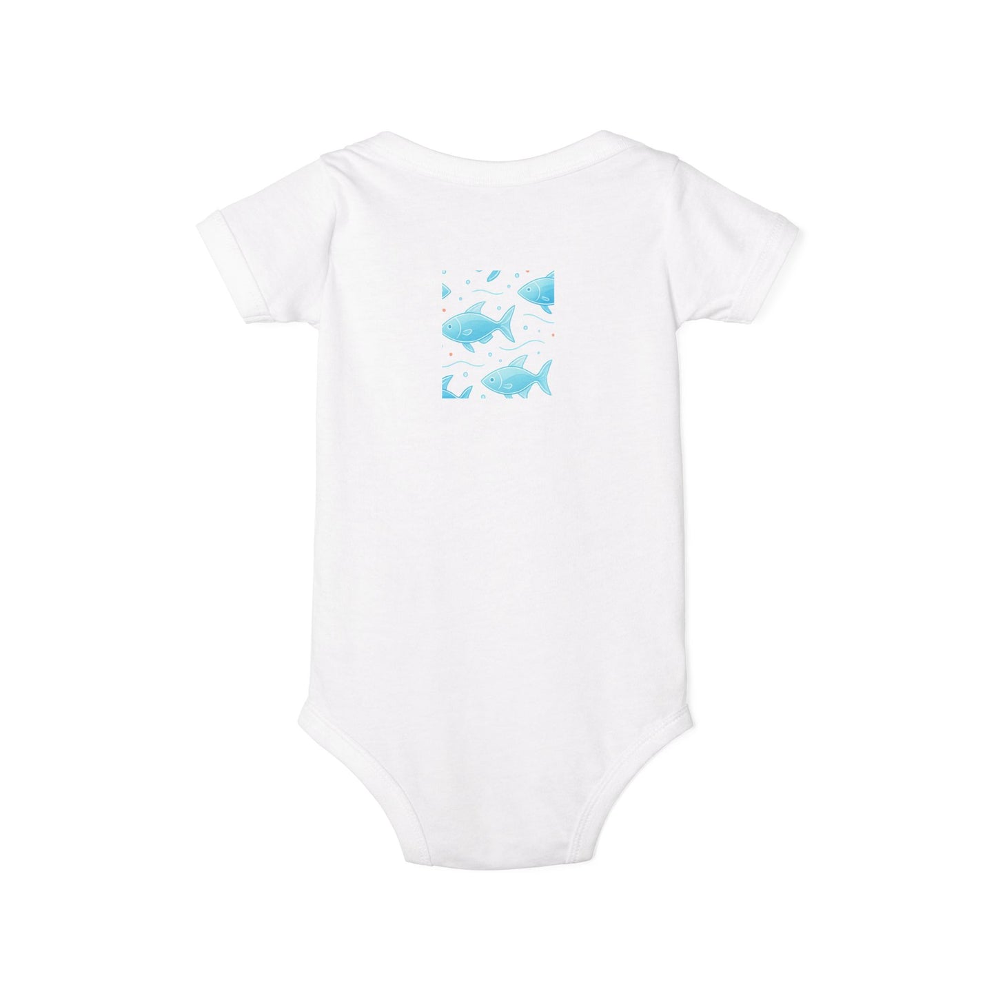Baby Bodysuit – Ocean Style, Soft Airlume Cotton