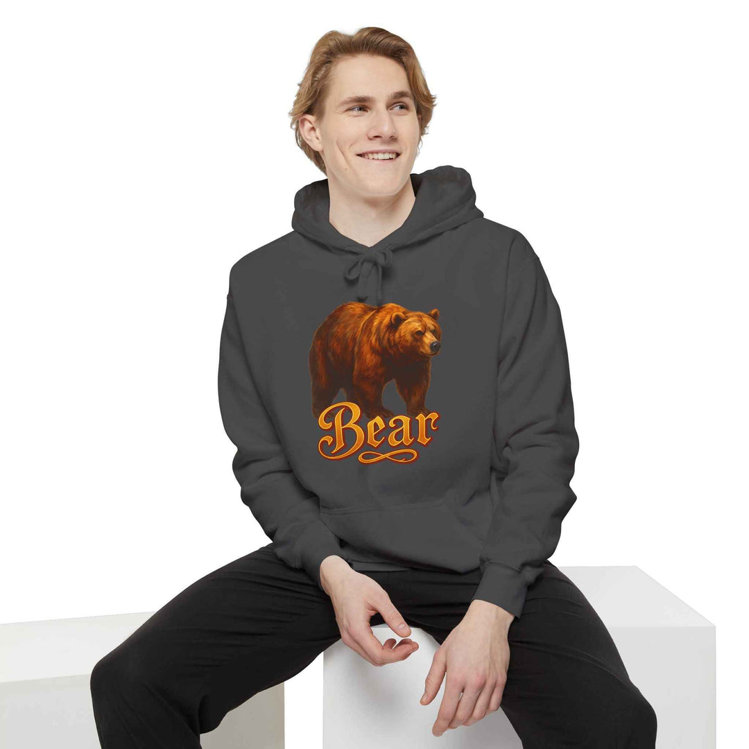 Bear Graphic Unisex Hoodie  - Cozy Outdoor Sweatshirt